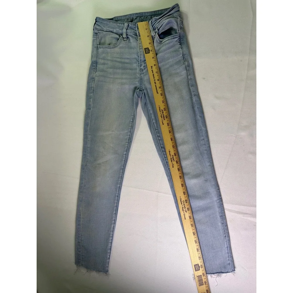 American Eagle‎ Hi-Rise Jegging Next Level Stretch Light Wash Size 2 Regular
